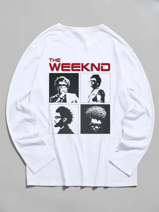 Erkaklar va ayollar uchun THE WEEKND, svitshoti uzun egli, 80% paxta - 