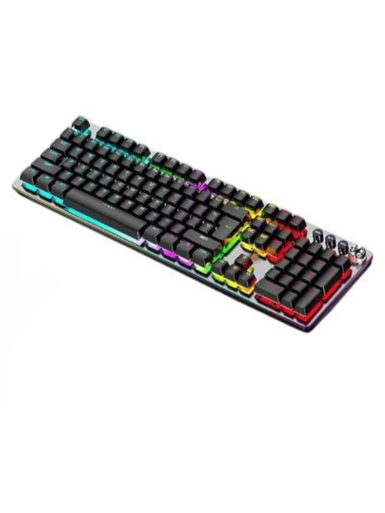 GK100S Mechanical Gaming klaviatura, RGB yoritgichli, USB, multimedia tugmalar - 