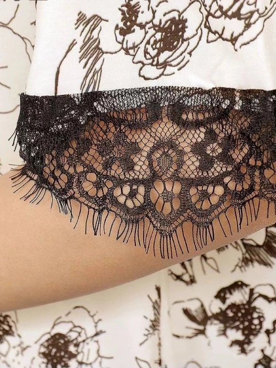 Ayollar uchun 4 tasi 1 da pijama, shim + ko‘ylak + shorti + mayka to‘plami, uyqu va dam olish uchun uy kiyimi