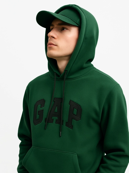 Мужское флисовое худи GAP, теплое, размеры: 50-54 L/XL/XXL