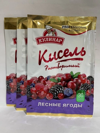 Кисель порошок Кулинар, лесные ягоды, саше 30,г — ВКРГСВТ-21321