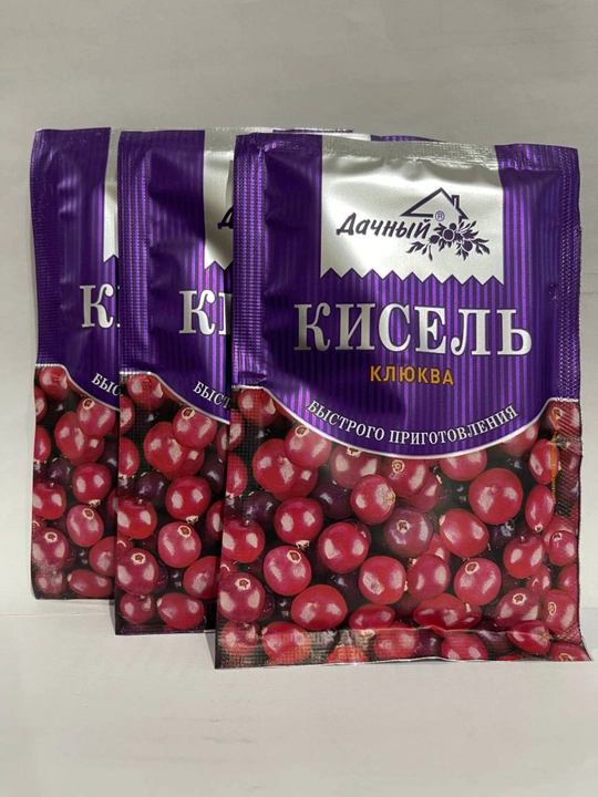Кисель гранула, Дачный, клюква саше, 30 г