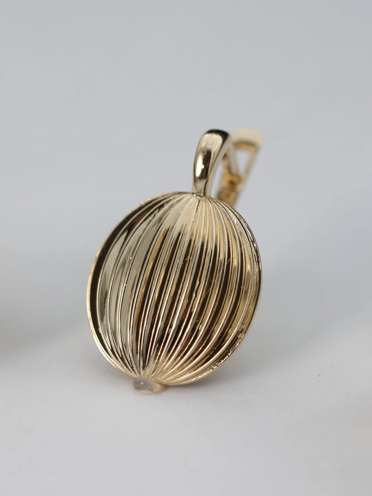 Ayollar uchun oltin uzuk va zirak to'plami, tilla 585 proba, 7.83 gr, D26K model, DIAMOND