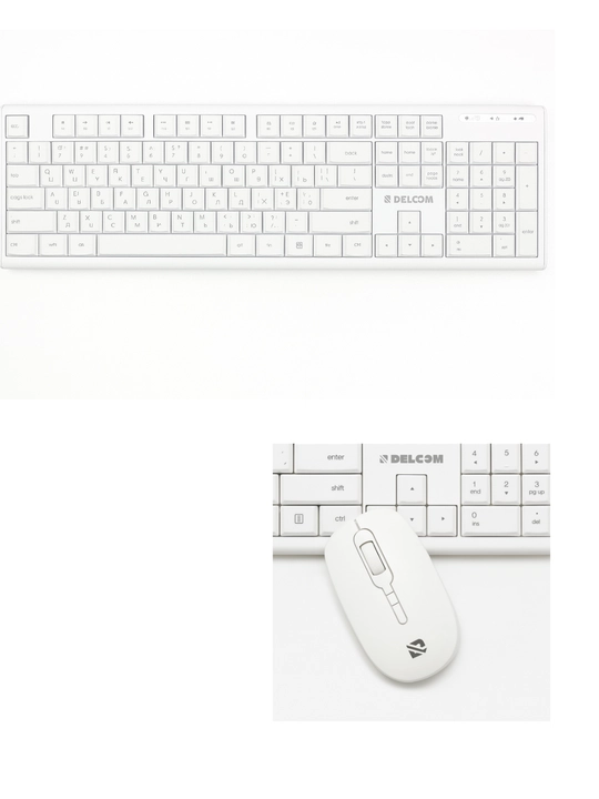 DK-810 white klaviatura va sichqonchalar to‘plami