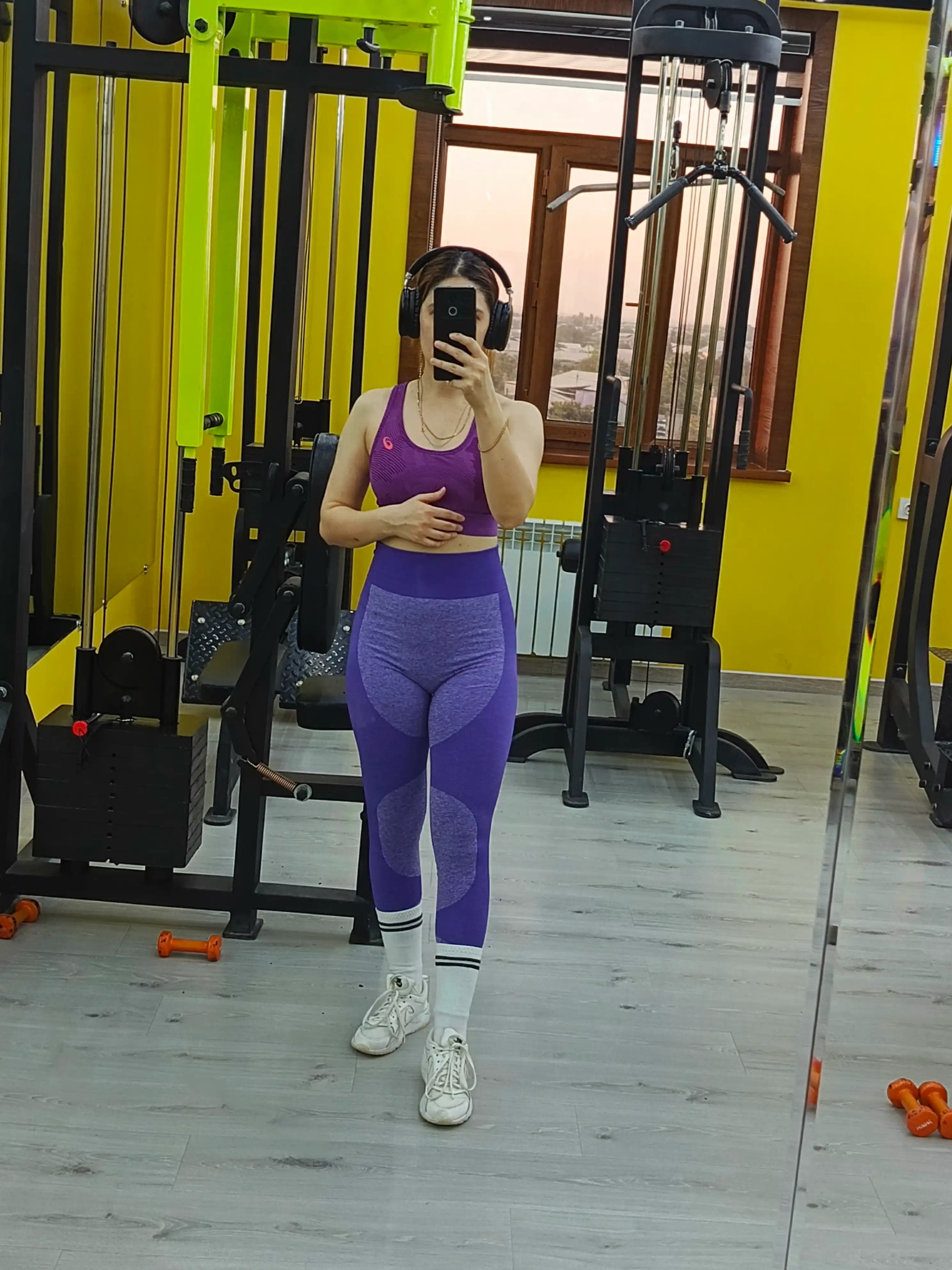 Леггинсы с эффектом PUSH UP, корректирующие, cпортивные, с высокой посадкой