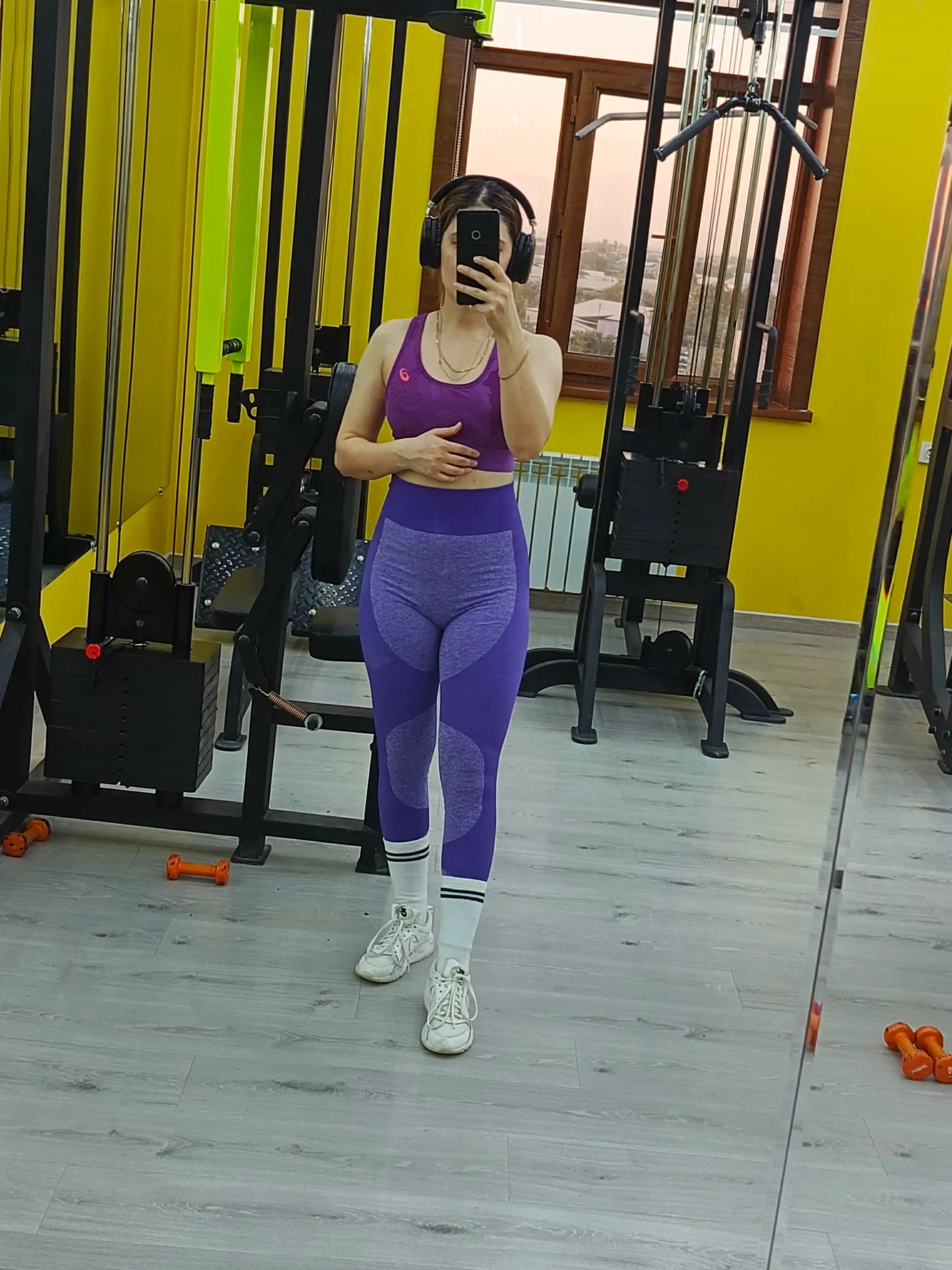 Леггинсы с эффектом PUSH UP, корректирующие, cпортивные, с высокой посадкой