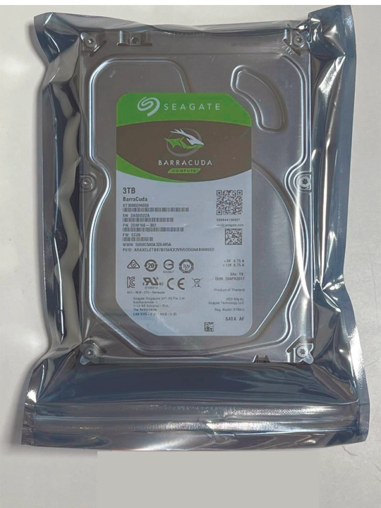 Seagate BarraCuda HDD – tezkor va ishonchli ma’lumot saqlash, 1 yil kafolat