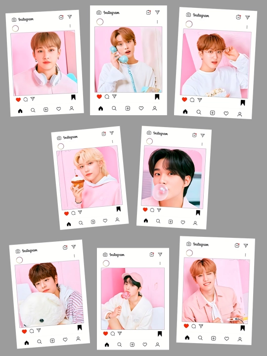 STRAY KIDS INSTAGRAM, 8 шт - 
