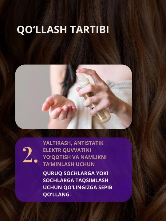 SoWell All-in-one 20 ta 1 da issiqlikdan himoyalovchi soch tarash spreyi 200 ml