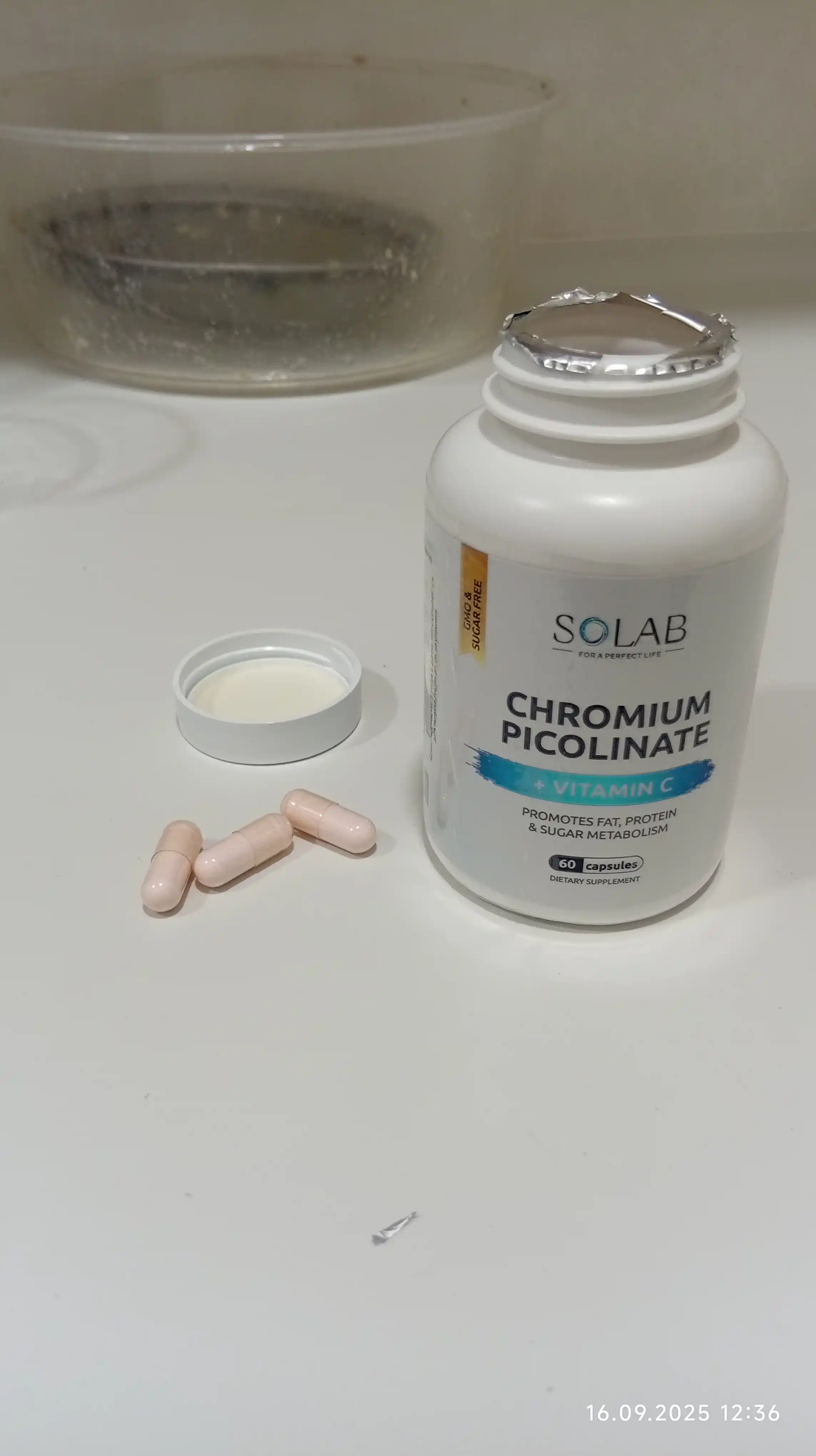 Xrom pikolinat + C vitamini bilan, SOLAB, 60 kapsula