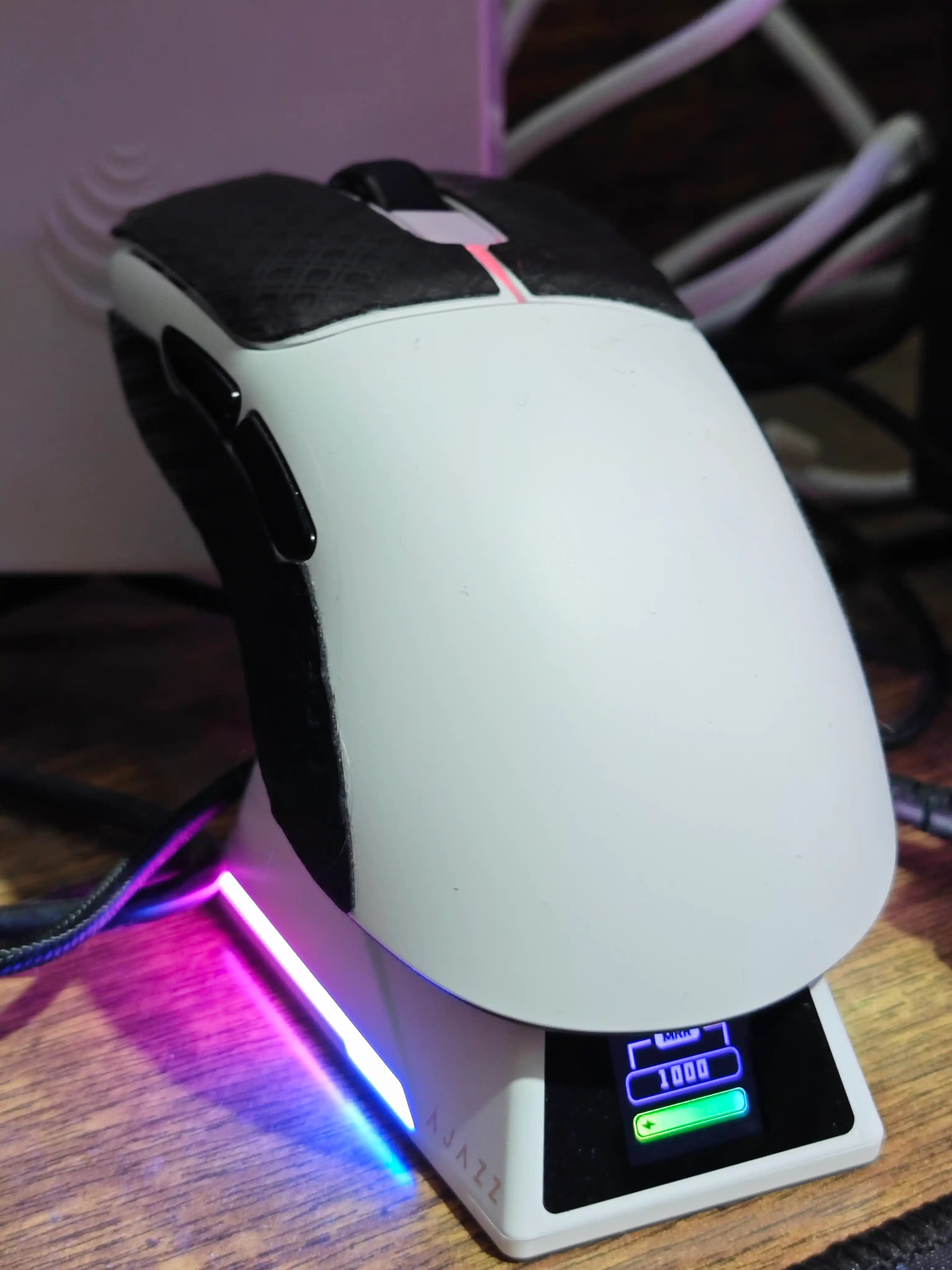 Игровая мышь AJAZZ AJ179 APEX, беспроводная, RGB док-станция с экраном, 42000 DPI, 8000 Гц