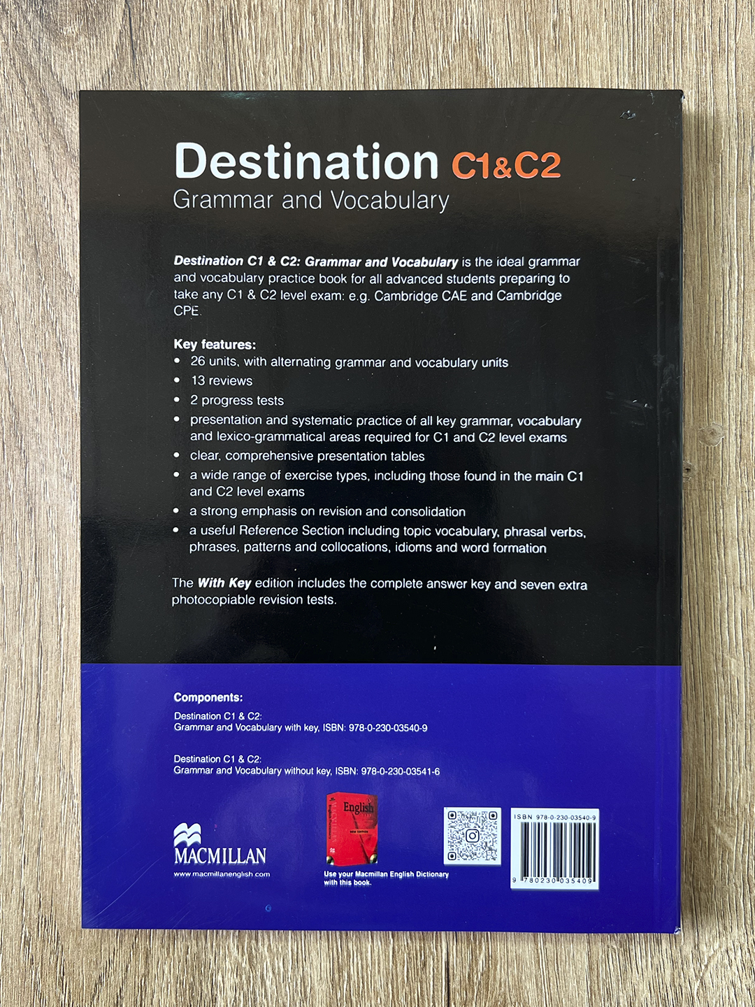 Destination B1, B2 C1&C2 ,Grammar & Vocabulary with Answer key, Format B5