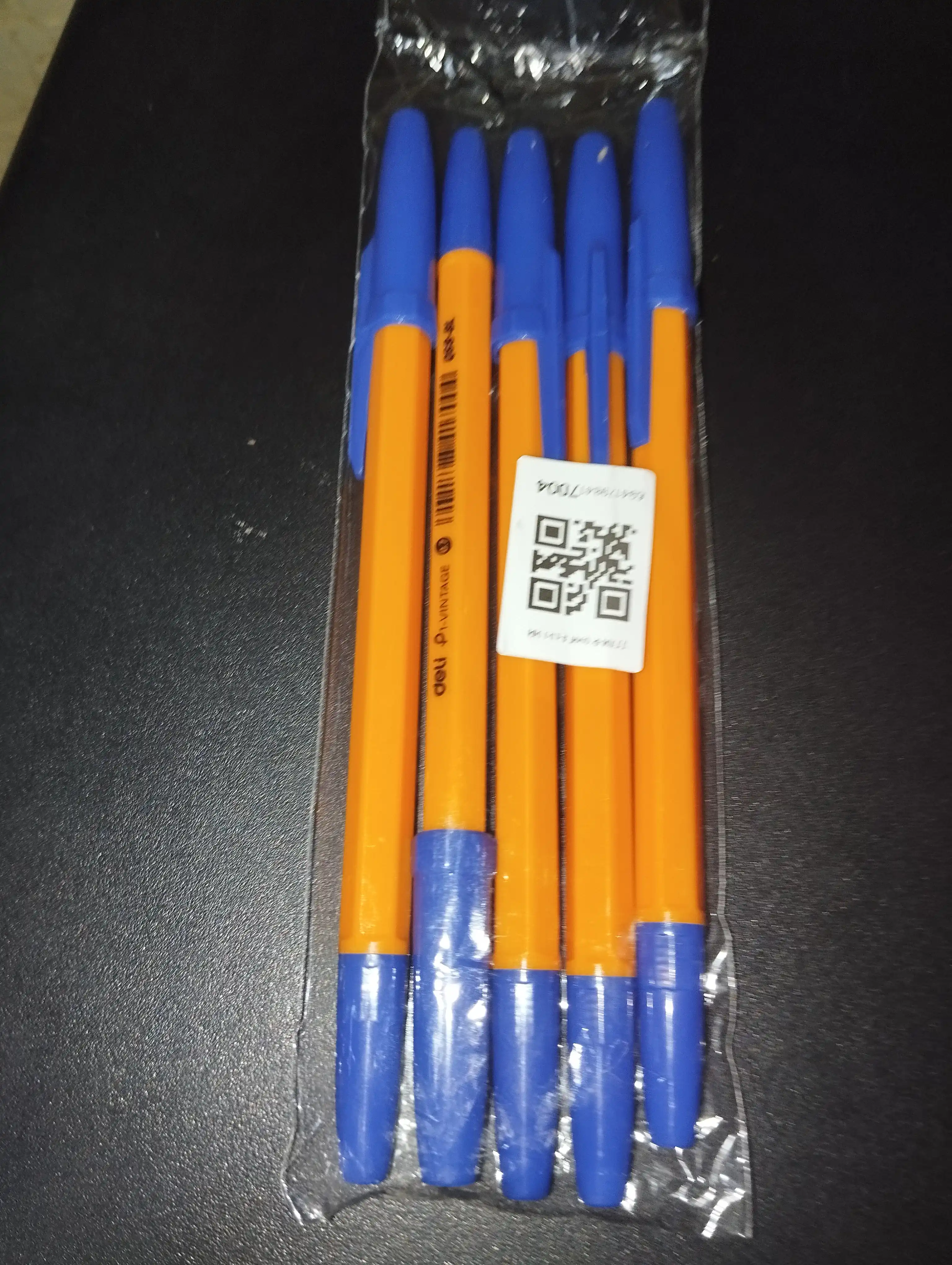 Sharikli ruchka 0,7mm Deli Q6S-BL 5 dona