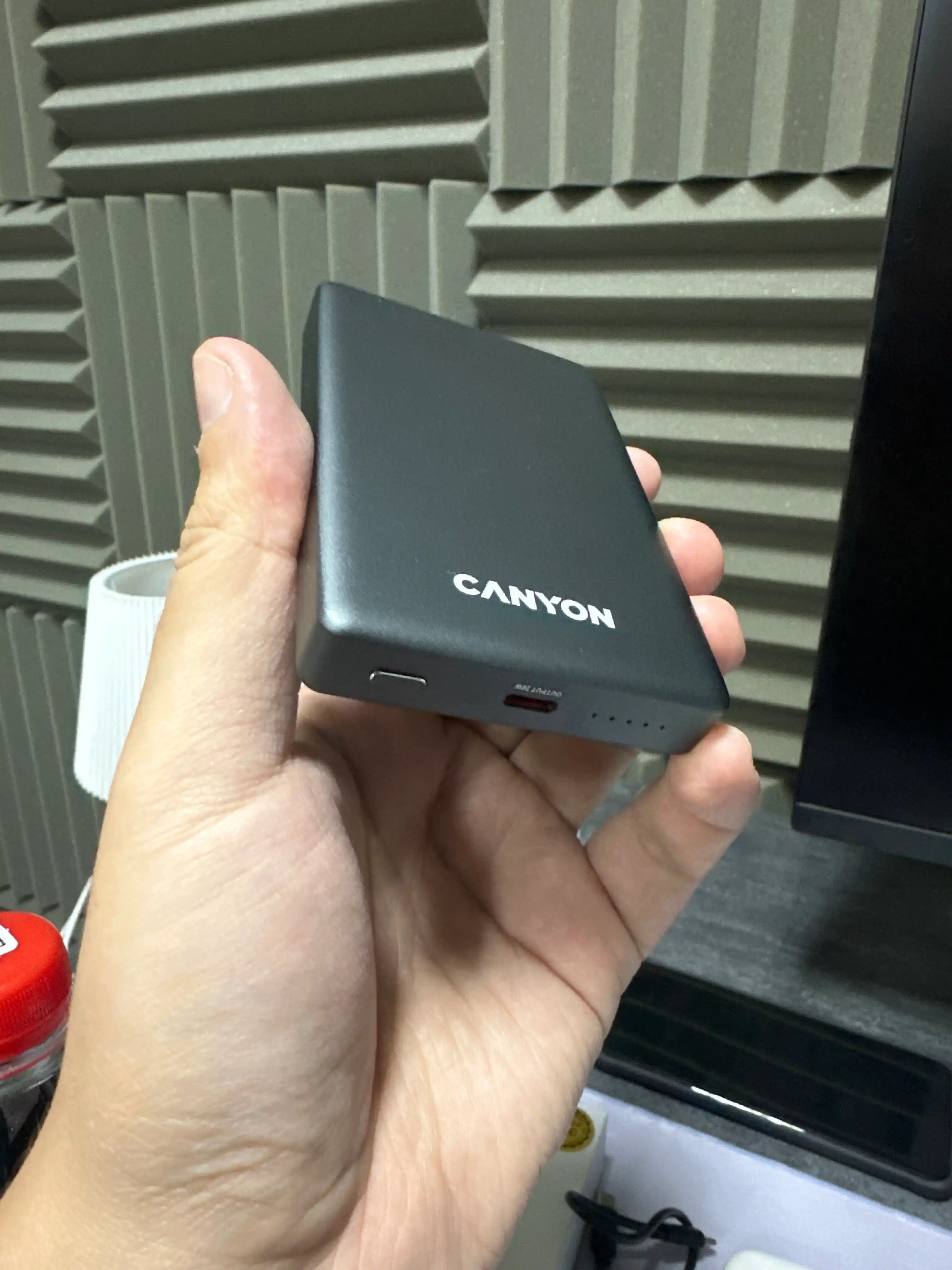 Simsiz magsafe power bank CANYON OnPower Slim, iphone uchun, 5000 mA, 10000 mA