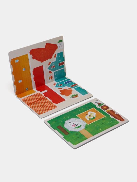3D Puzzle  konstruktori — hajmli karton puzzle, bolalar uchun rivojlantiruvchi o‘yin