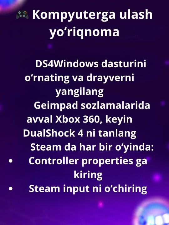 Har bir geymer uchun PS4 o‘yin geympadi - DualShock 4