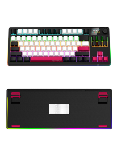 Gaming mexanik klaviatura Lorgar KBP70TKLW, ENG, RGB yoritgichli bilan