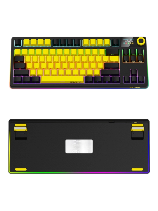 Gaming mexanik klaviatura Lorgar KBP70TKLW, ENG, RGB yoritgichli bilan