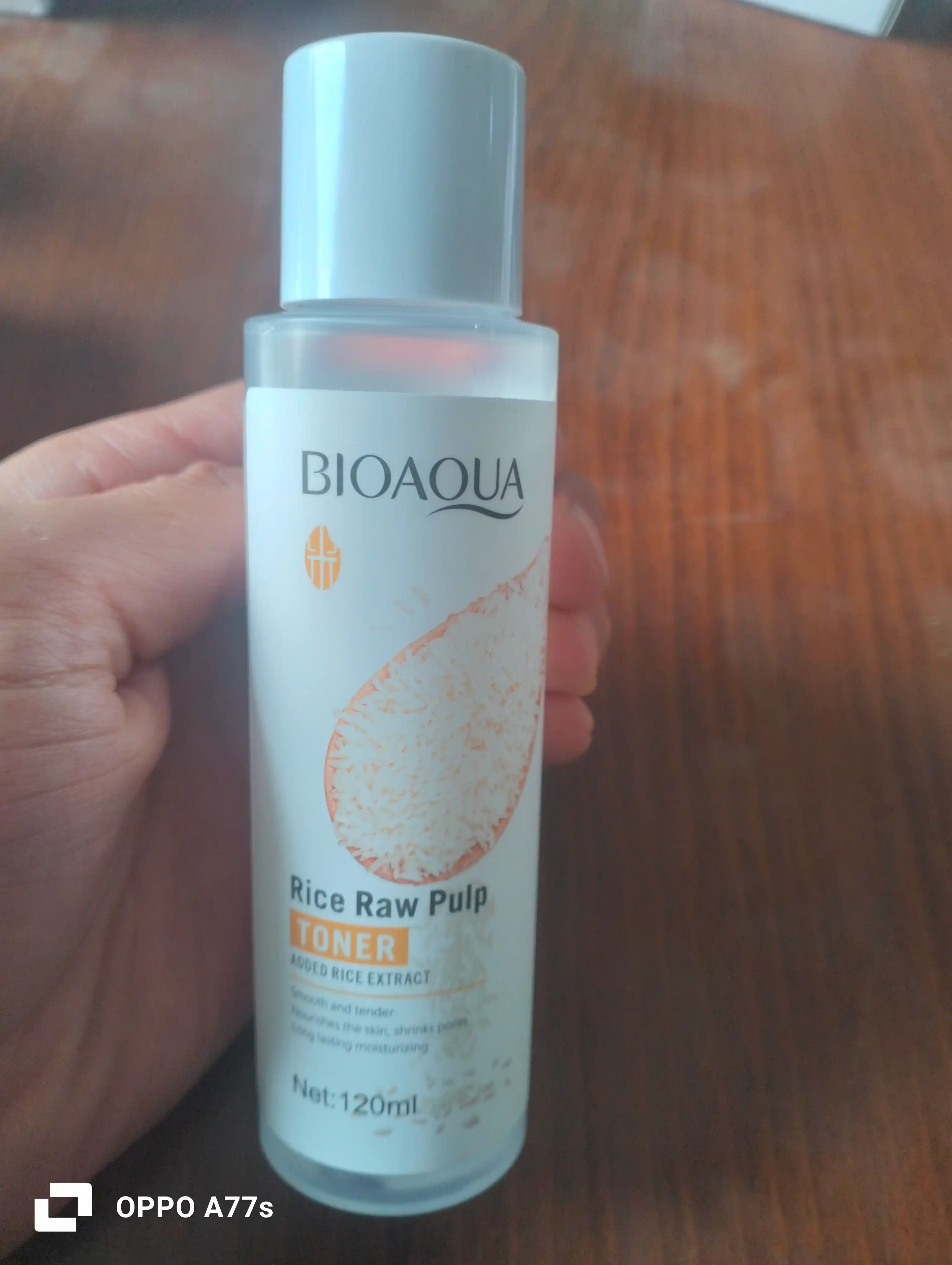 Увлажняющий тонер для лица Bioaqua Rice RAW Pulp, с экстрактом белого риса, 120 мл