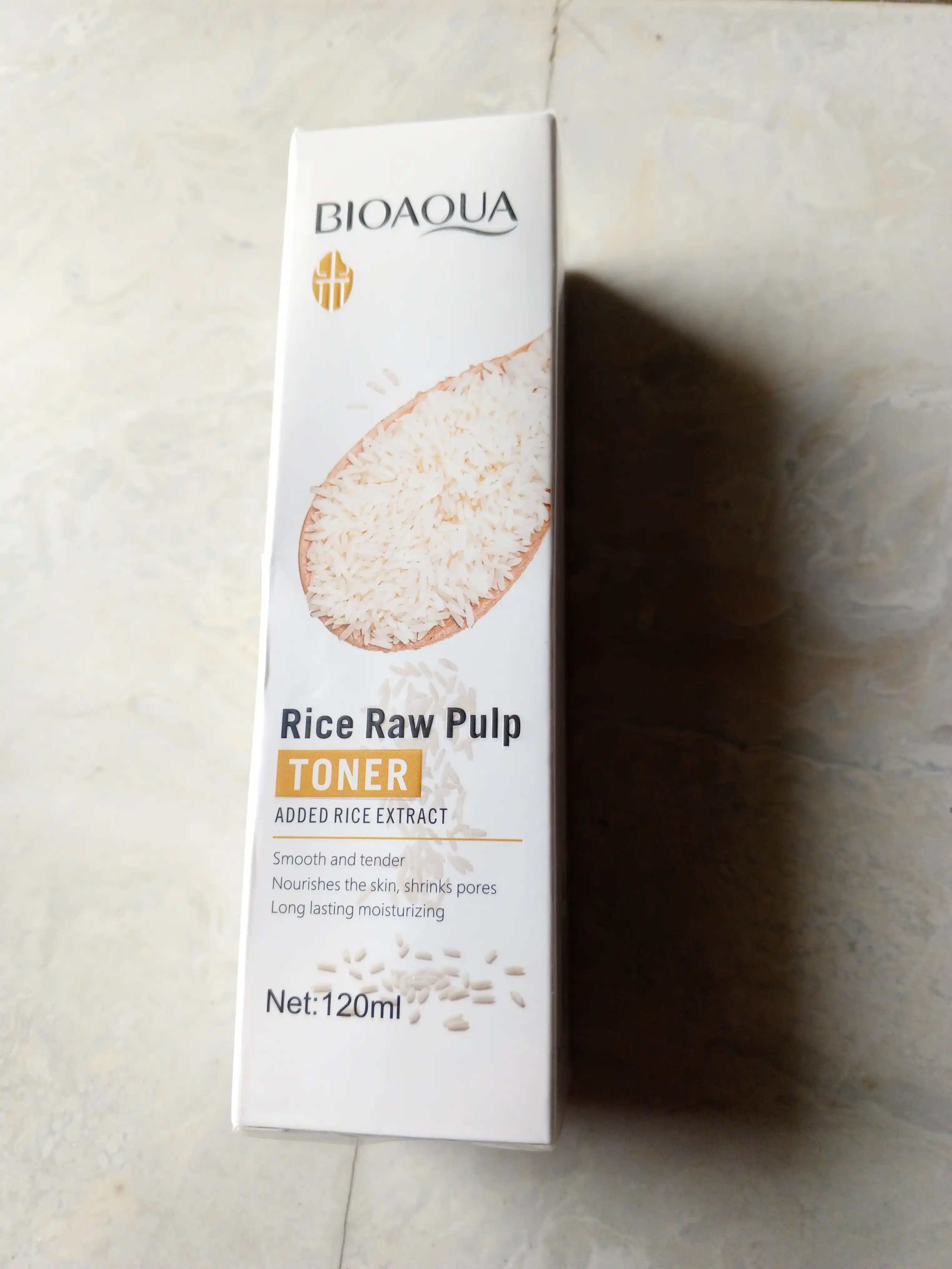 Увлажняющий тонер для лица Bioaqua Rice RAW Pulp, с экстрактом белого риса, 120 мл