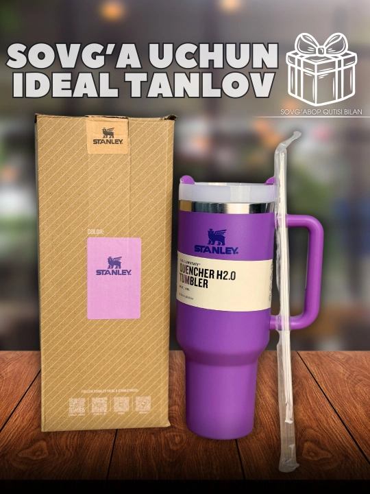 Termos stakan Stanley, zanglamas po'latdan yasalgan, 1180 ml, krujka