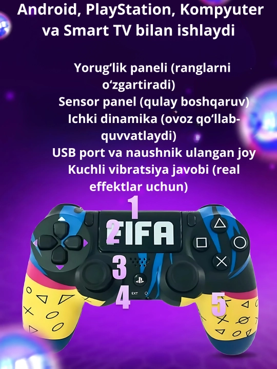 Har bir geymer uchun PS4 o‘yin geympadi - DualShock 4