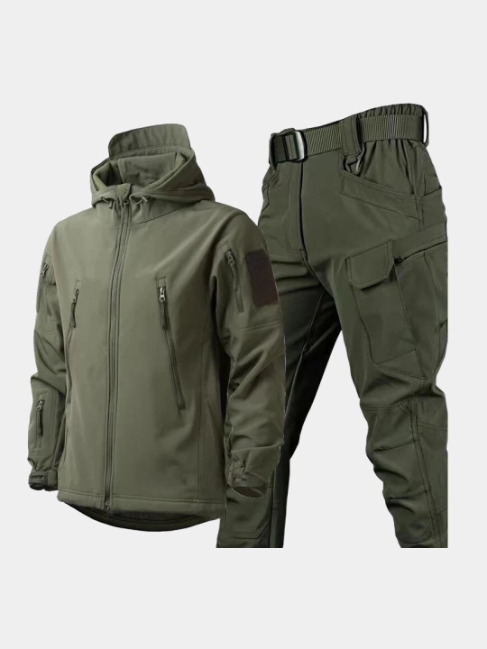 Тактический комплект Softshell куртка и штаны,зимний,Military водоотталкивающий,утеплённый