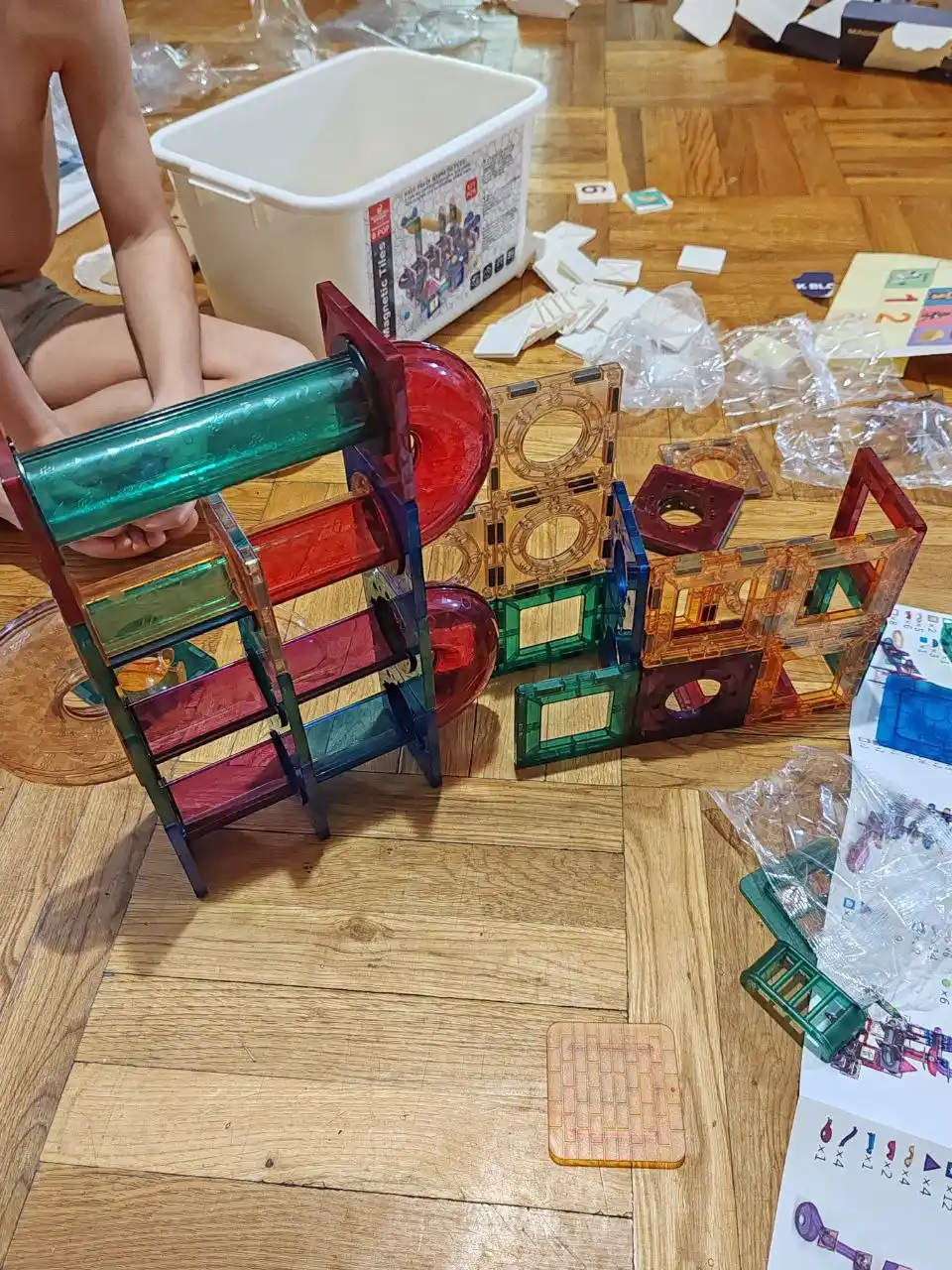 Магнитный конструктор для детей, развивающая игрушка, игра с магнитами