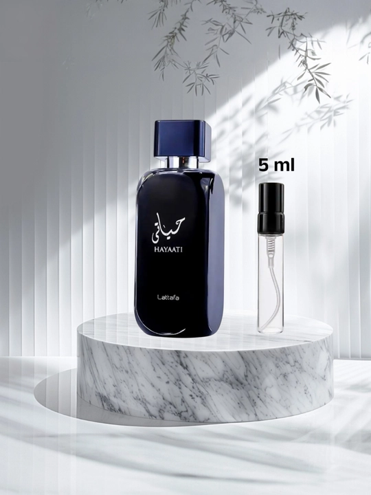 Atir Hayaati, erkaklar uchun parfumlangan suv Lattafa Hayati, namuna, 100 ml
