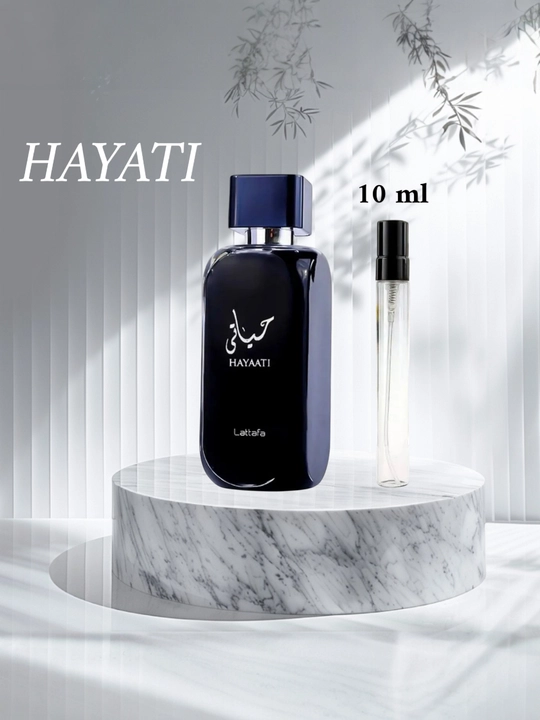 Atir Hayaati, erkaklar uchun parfumlangan suv Lattafa Hayati, namuna, 100 ml