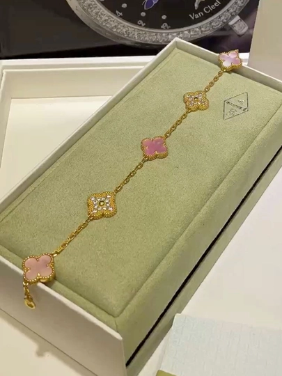 Браслеты для женщин и девочек Clover Van Cleef, не меняет цвет и не темнеет — FSNLADY-VANCLEF-КОНФЕТН