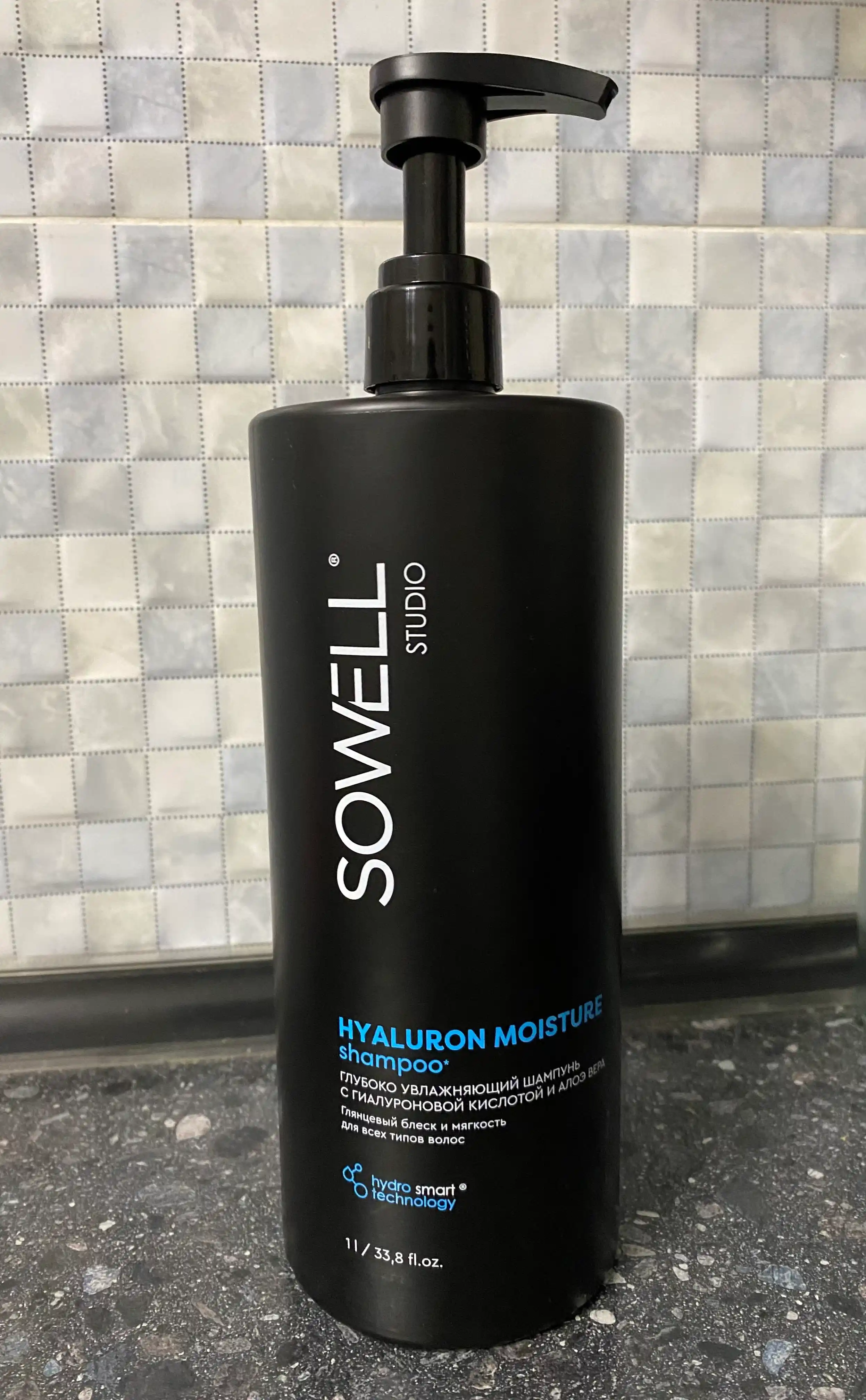 Sowell Studio Hyaluron Moisture professional ayollar soch shampuni, 1000 ml