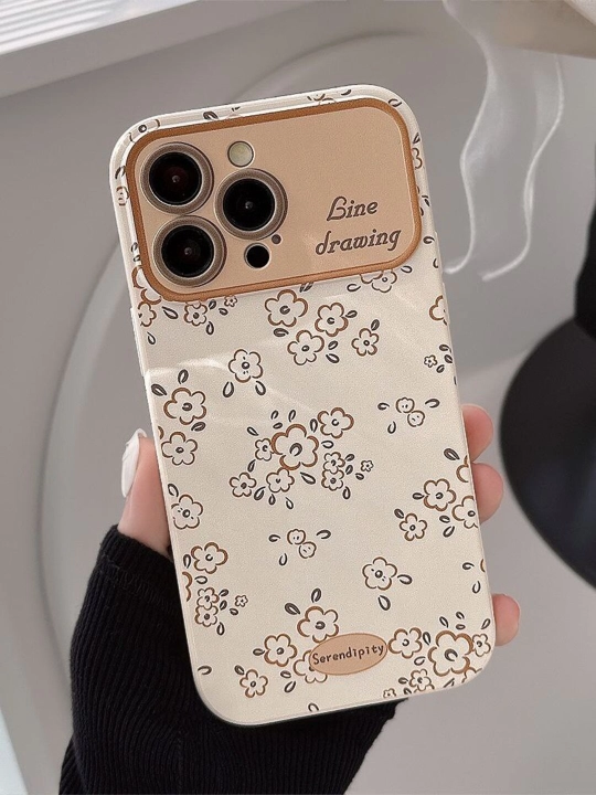 Чехол на айфон с цветочным принтом, чехол на  Iphone 14, 15, 16, 17, pro, max, plus, air