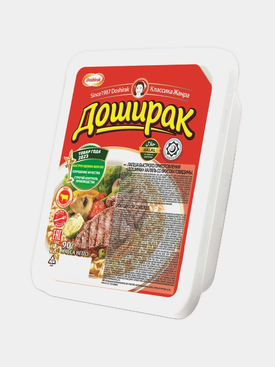 Лапша быстрого приготовления Доширак "Говядина", 90 г - 