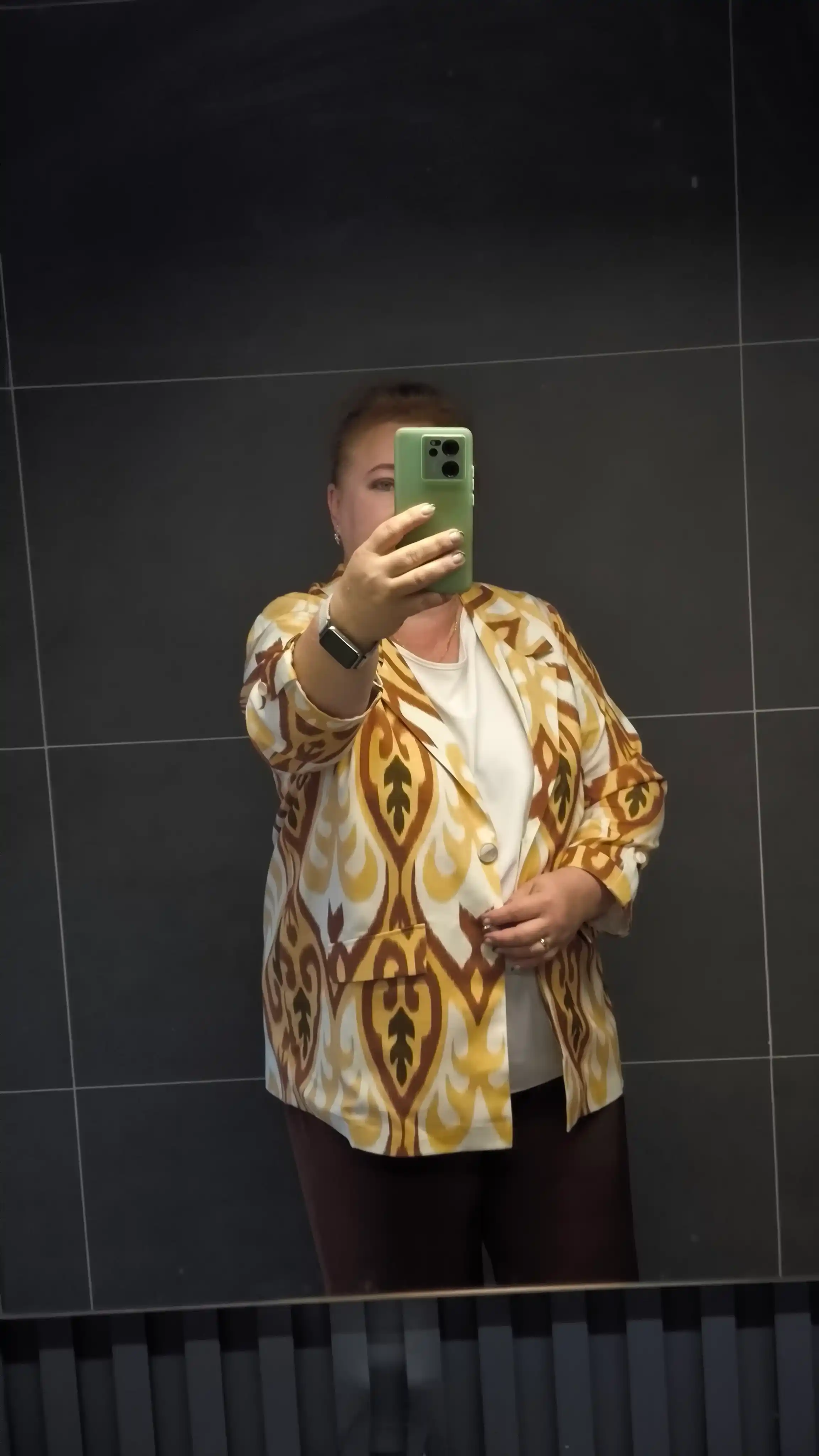 DEGO, ayollar kostyumi ikkilik: jaket va shim, ikat bosma, M-7XL o‘lchamlari