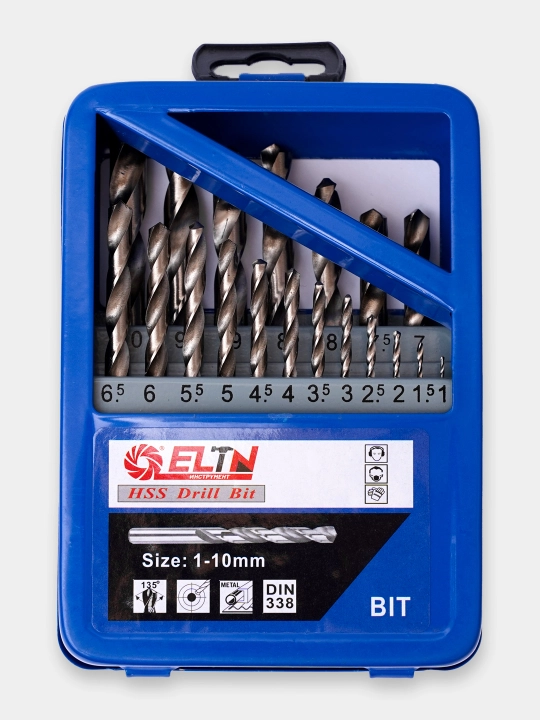 Metall sverlolar to'plami ELTN, 1-10mm, 1-13mm, HSS - 