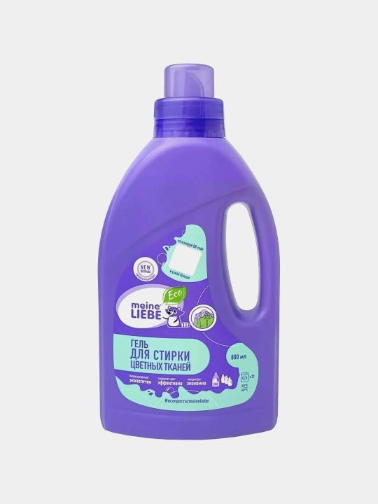 MEINE LIEBE kir yuvish geli, rangli matolar uchun, konsentrat, 800 ml - 