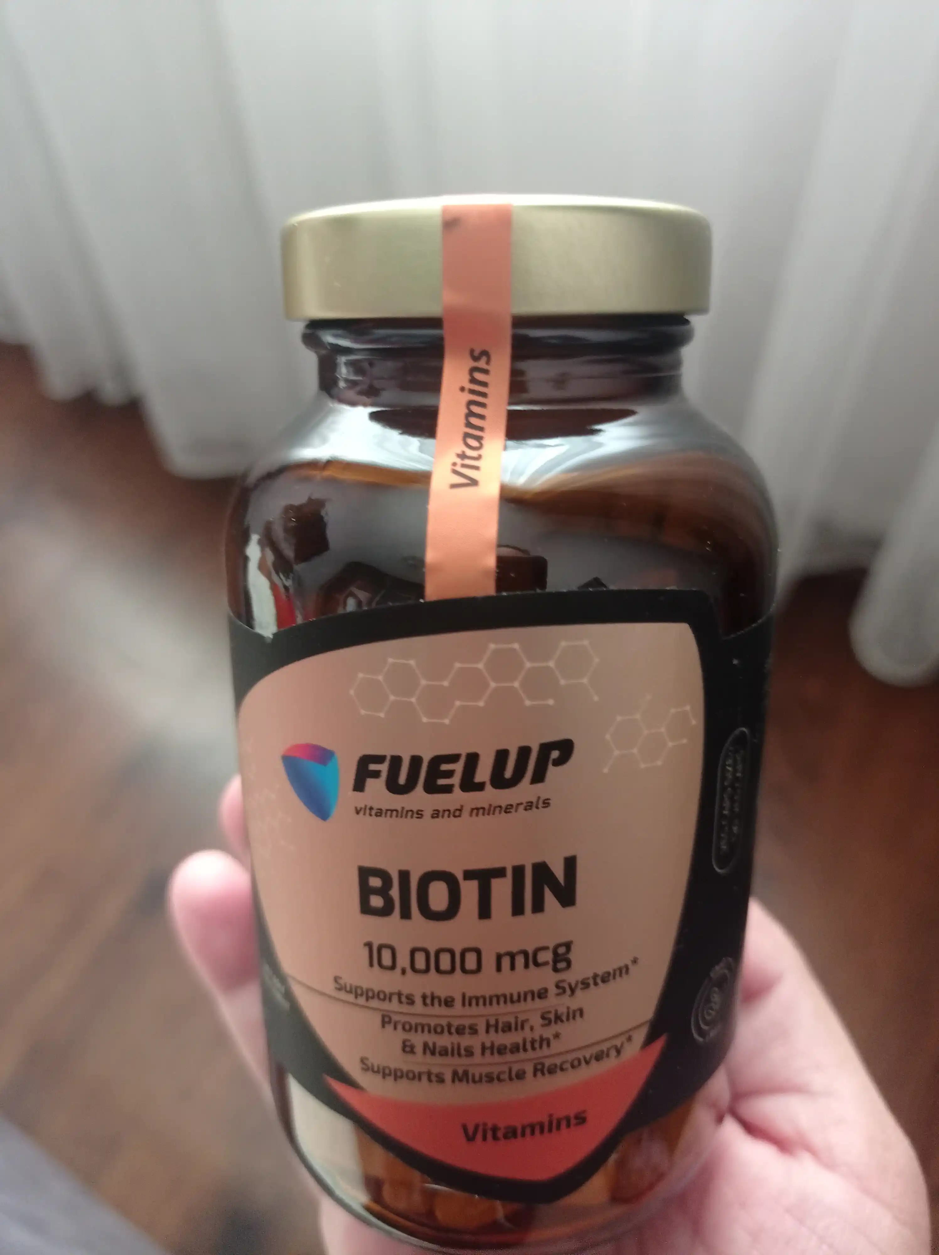 БИОТИН (BIOTIN) 10000 мкг 60 табеток ФуелАП стеклянная упаковка