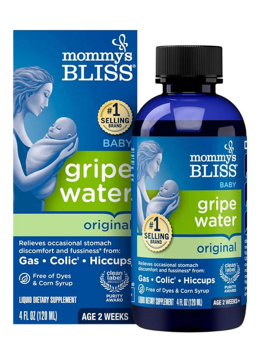 Mommy’s Bliss Gripe Water suyuq parhez qo‘shimchasi, 120 ml (4 oz), chaqaloqlar uchun - 
