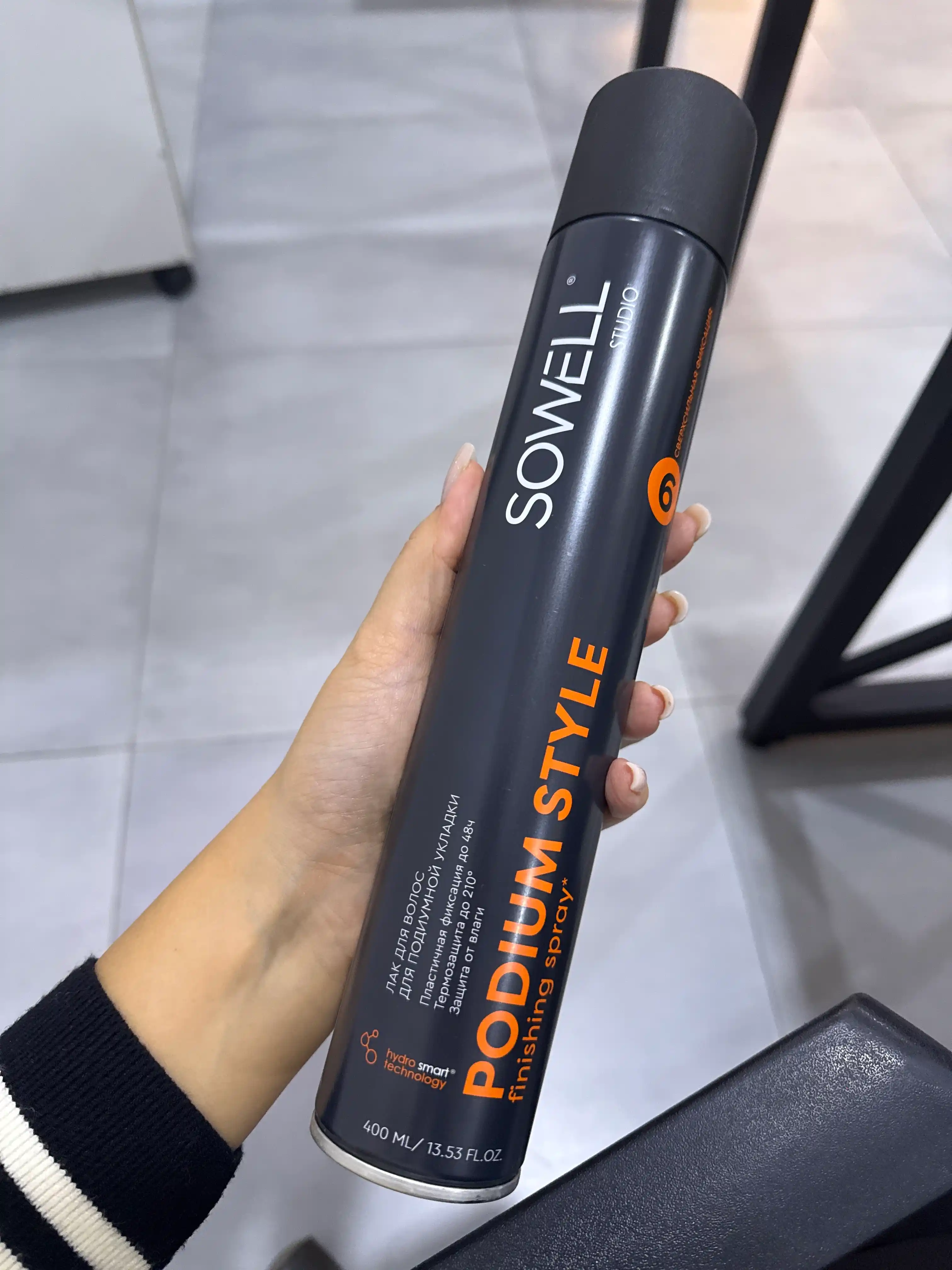Лак для волос для подиумной укладки SOWELL PODIUM STYLE, 400 см3