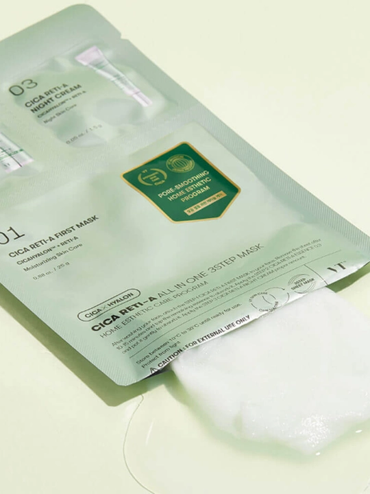 Гидрогелевая и тканевая маска с микроиглами VT Cosmetics, PDRN, ретинол, коллаген, лифтинг