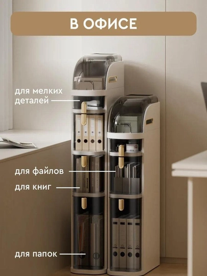 Пластиковый стеллаж для хранения дома 4 этажная — SAVR-ШКАФ4