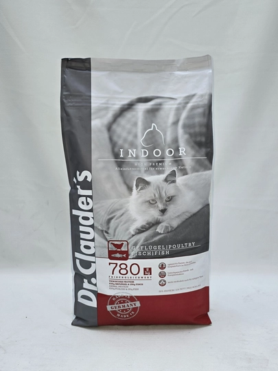 Сухой корм для кошек Dr.Clauder's Indoor, курица с рыбой, 10 кг
