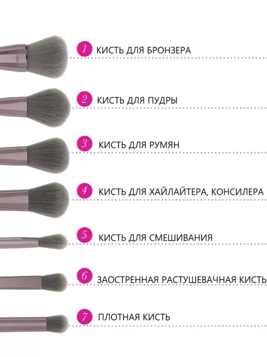 Набор кистей для макияжа в косметичке, 15 штук, 12 штук