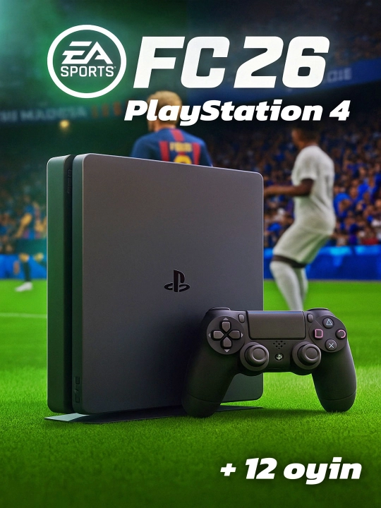 Sony Playstation 4 slim, c 12 играми за 3199000 сум со скидкой 24%. Uzum Market