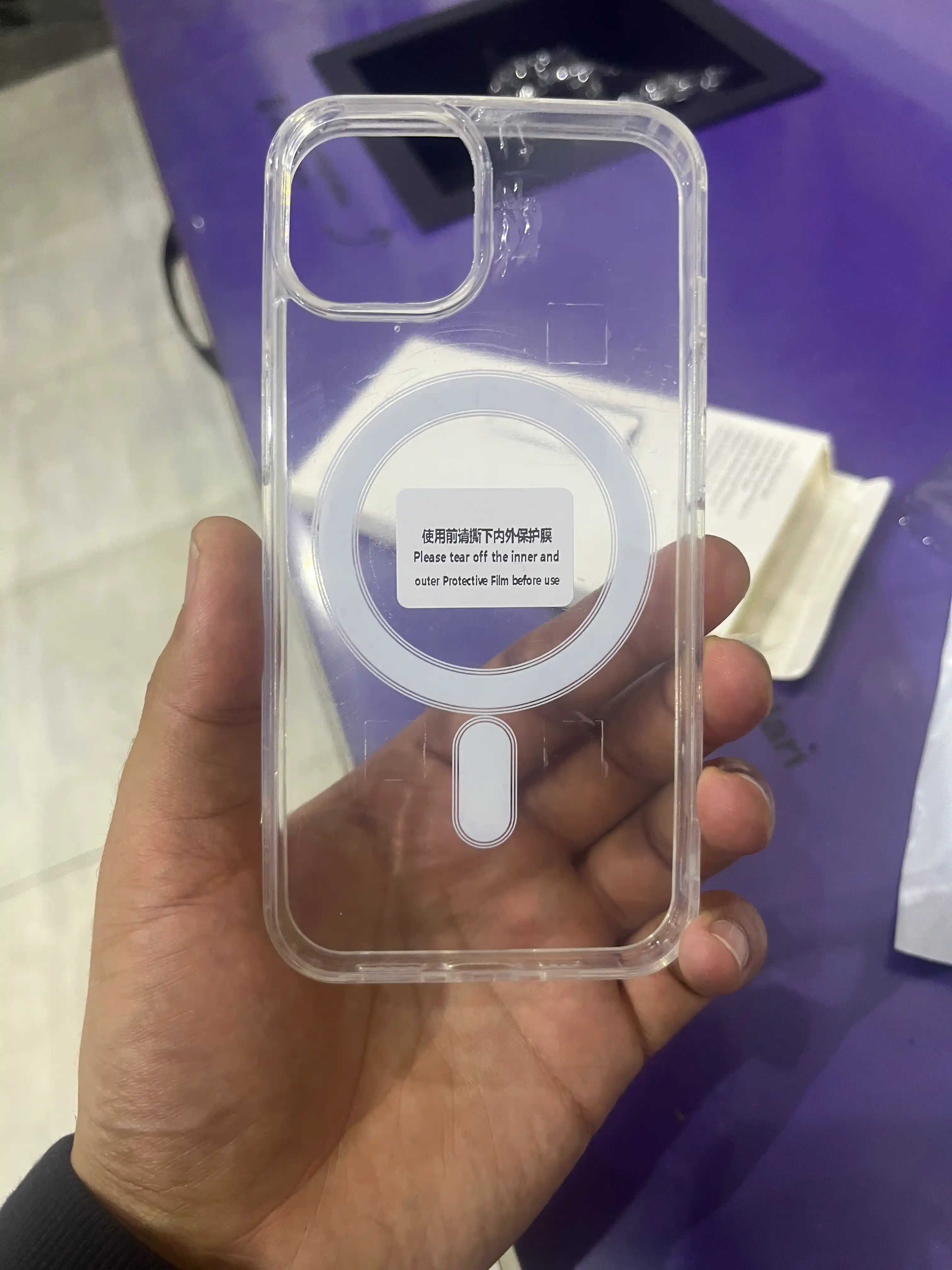 Чехол MagSafe для iPhone X,11, 12, 13, 14, 15, 16, 17 Pro,Max,Plus,Mini,Air прозрачный