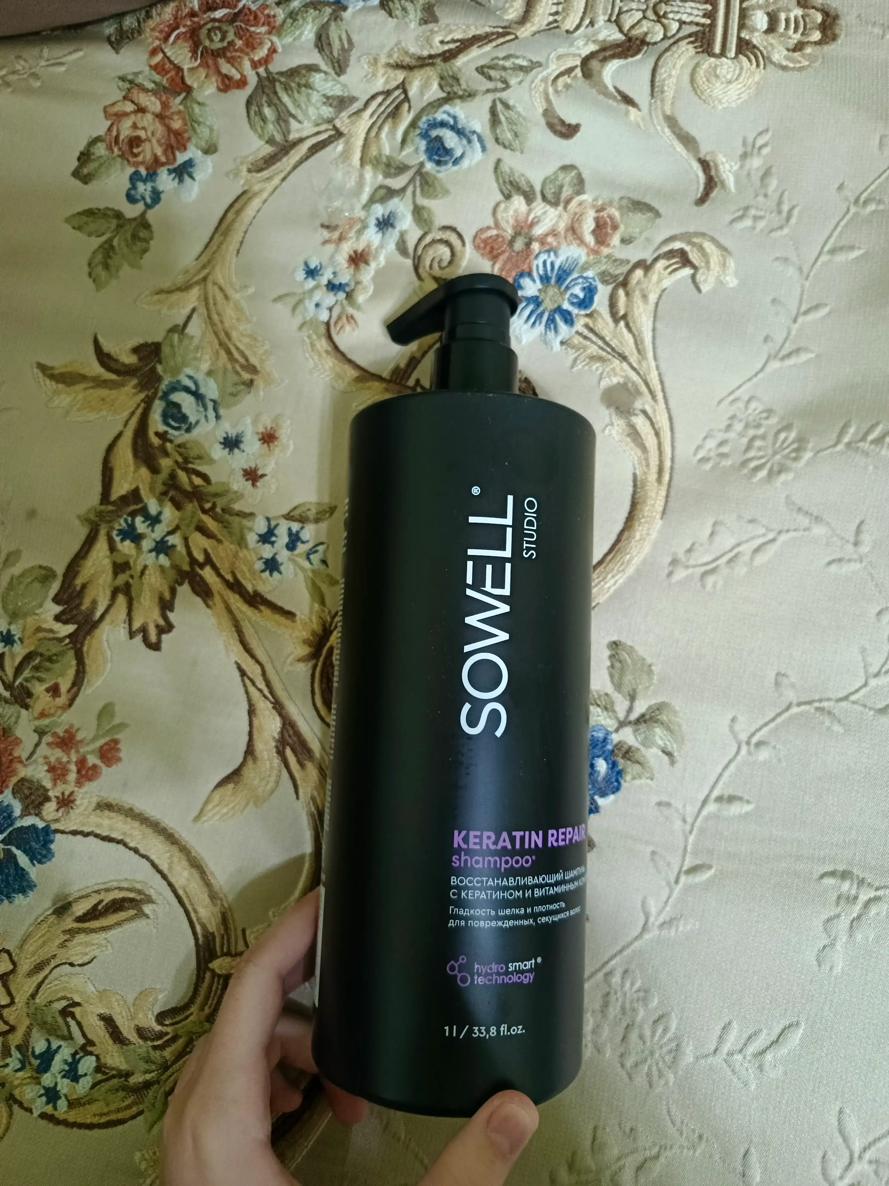 Sowell Studio Keratin Repair professional ayollar soch shampuni, 1000 ml