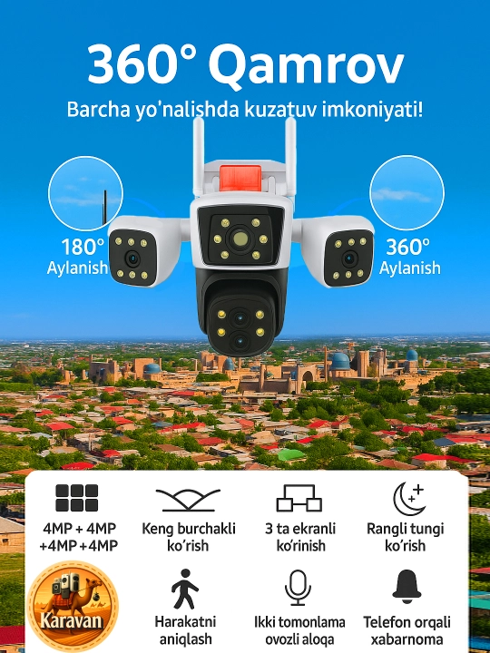 Wi-Fi камера IP видеонаблюдения PTZ - 