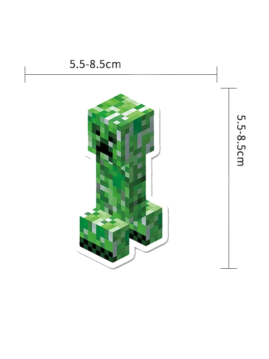 Nakleykalar "Cyberpunk, IT, xakerlar, o'yinlar, Minecraft" telefon, kompyuterlar uchun