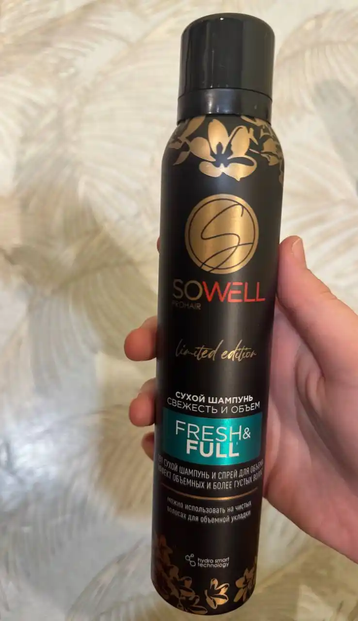 Сухой шампунь для объема волос спрей SoWell Fresh & Full и Clean & Fresh, 200 мл